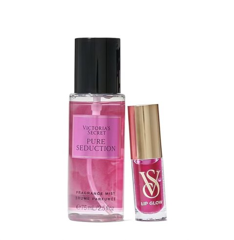 Zestaw Victorias Secret Mgiełka 75 Ml Olejek Do Ust 3,2 Gr Pure Seduction
