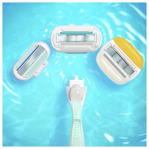Gillette Zestaw Venus 3 Ostrza, Wkłady Nawilżające I Kosmetyczka Golenie
