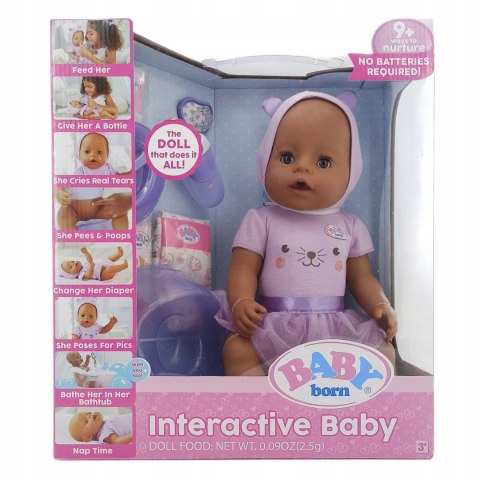 Interaktywna Lalka Baby Born 42Cm - Pijąca, Jesząca, Płacząca, Na Nocnik
