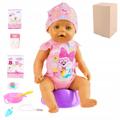 Interaktywna Lalka Baby Born Dziewczynka 43Cm Z Akcesoriami Realistycznymi