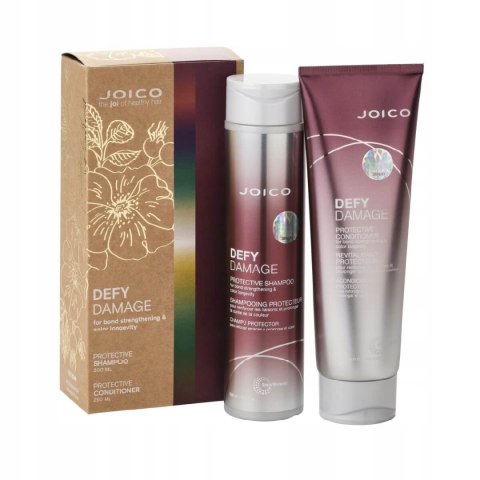 Joico Defy Damage Zestaw Szampon+Odżywka Do Włosów Zniszczonych + Scrunchie