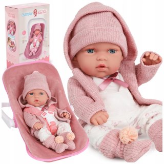 Lalka Bobas 30Cm Z Nosidełkiem I Ubrankami Kinderplay - Zestaw Różowy
