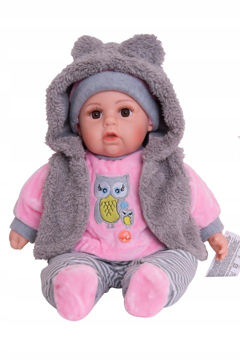 Lalka Bobas 45 Cm - Mówi I Śpiewa, Z Modułem Dźwiękowym, Smoczek I Butelka