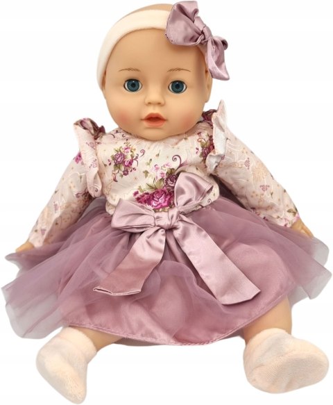 Lalka Bobas 45 Cm - Mówi, Śpiewa, Zamyka Oczy +Smoczek (Polski Głos Dzieci)