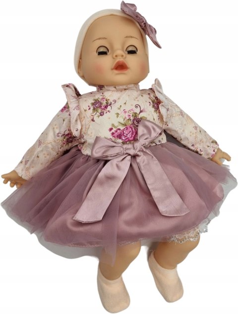 Lalka Bobas 45 Cm - Mówi, Śpiewa, Zamyka Oczy +Smoczek (Polski Głos Dzieci)