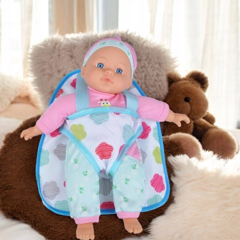 Lalka Bobas Gumowa Dziecięca 30Cm Z Plecakiem Nauka Opieki I Samodzielność