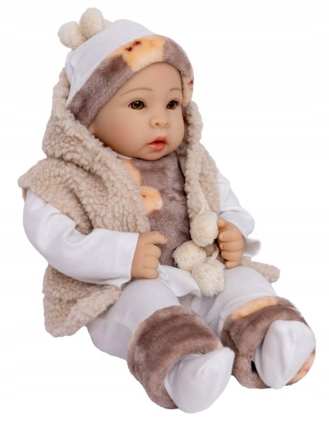 Lalka Bobas Niemowląk Pola 40 Cm Z Akcesoriami: Muzyka, Butelki, Pampersy