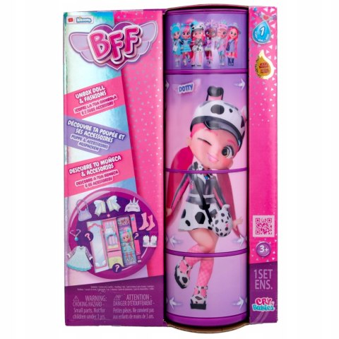 Lalka Cry Babies Dotty Bff 20Cm Ruchome Ciało, Garderoba I Modne Akcesoria