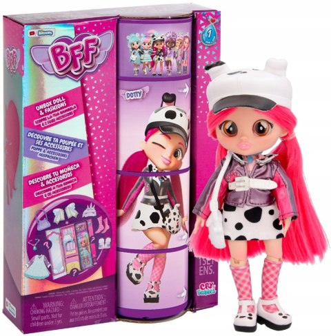 Lalka Cry Babies Dotty Bff 20Cm Ruchome Ciało, Garderoba I Modne Akcesoria