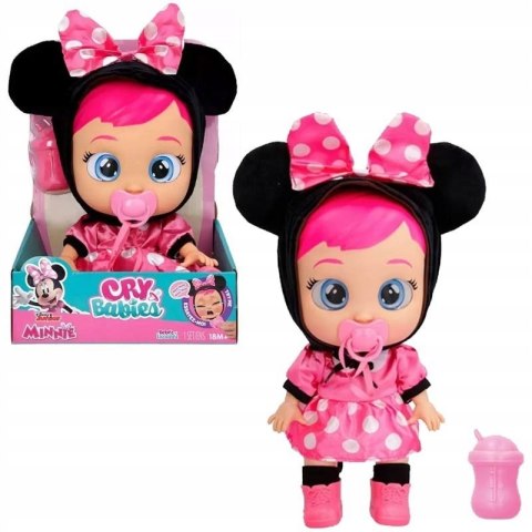 Lalka Cry Babies Minnie 30Cm Interaktywna, Płacząca, Z Kapucą I Smoczkiem