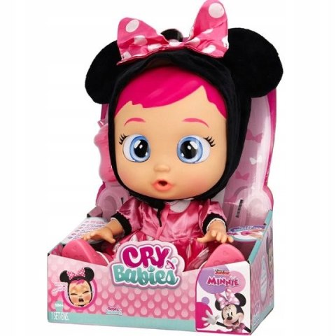 Lalka Cry Babies Minnie 30Cm Interaktywna, Płacząca, Z Kapucą I Smoczkiem