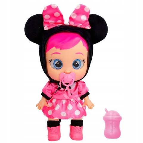 Lalka Cry Babies Minnie 30Cm Interaktywna, Płacząca, Z Kapucą I Smoczkiem