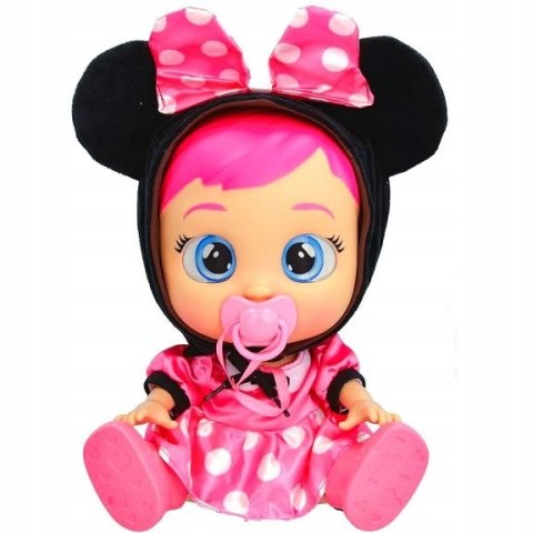 Lalka Cry Babies Minnie 30Cm Interaktywna, Płacząca, Z Kapucą I Smoczkiem