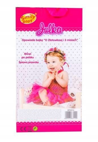Lalka Julka Smily Play 32Cm Bez Mechanizmu, Miękka Z Ubrankami Do Zabawy