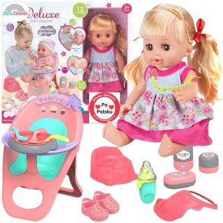Nowa Lalka Martynka 30Cm - Mówi 22 Słów, Śpiewa, Pije, Sika, Z Krzesełkiem