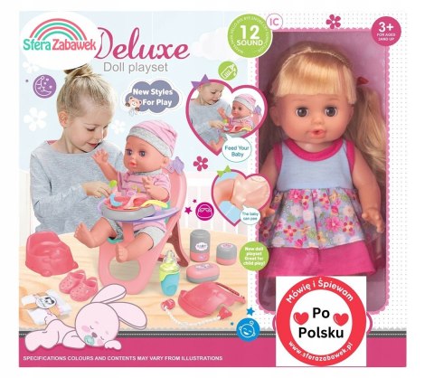 Nowa Lalka Martynka 30Cm - Mówi 22 Słów, Śpiewa, Pije, Sika, Z Krzesełkiem