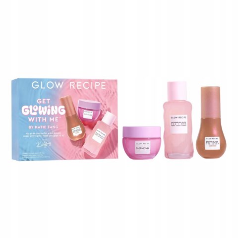 Zestaw Podarunkowy Glow Recipe: Tonik, Serum I Krem Nawilżający Podróżny