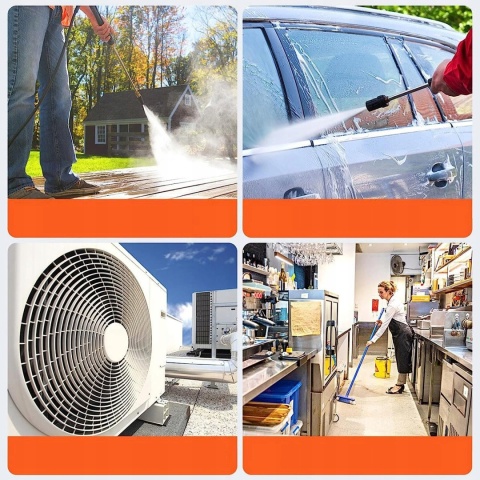 Bezprzewodowa myjka ciśnieniowa 1500W z 3 trybami czyszczenia i akumulatorem