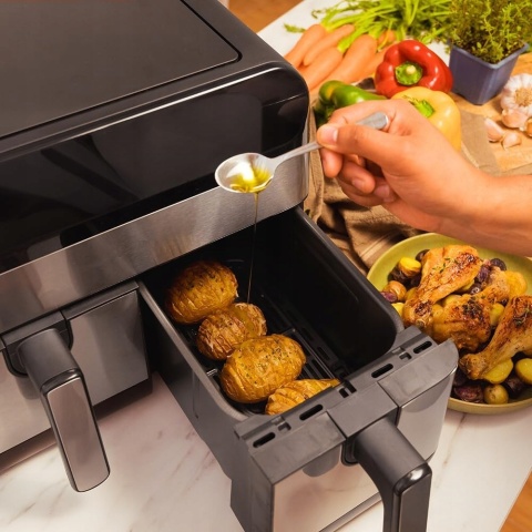 Frytkownica Beztłuszczowa Foksier G11 XXL 9L 2400W z 12 Programami