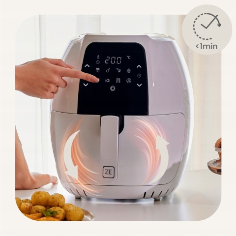 Frytkownica Beztłuszczowa Zeegma Knapper Grand 1800W, 7.7L, 9 Programów