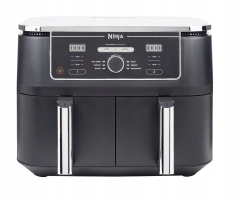 Frytkownica beztłuszczowa Ninja AF400EU 9,5L 2470W, 2 komory, timer LCD