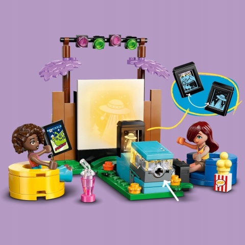 LEGO FRIENDS 42642 MARATON FILMOWY - Z PROJEKTOREM I POPCORNEM, MINIFIGURKI