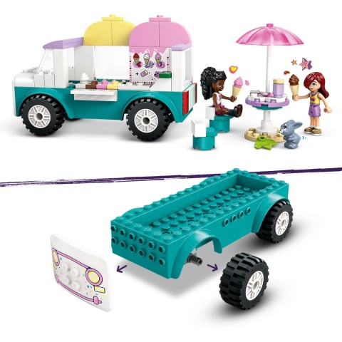 Lego Friends 42644 Furgonetka Z Lodami Heartlake - Zestaw Do Odgrywania Ról