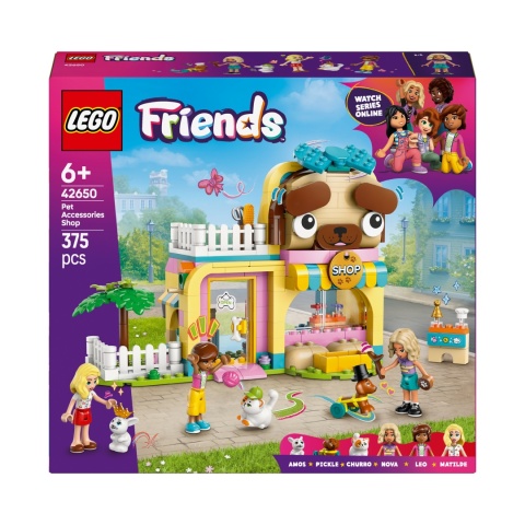 Lego Friends 42650 Sklep Dla Zwierząt: Minifigury I Akcesoria Do Zabawy