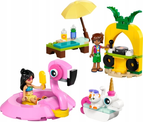 Lego Friends 42658 Impreza Na Basenie Z Flamingiem, Konstrukcyjny Zestaw 5+