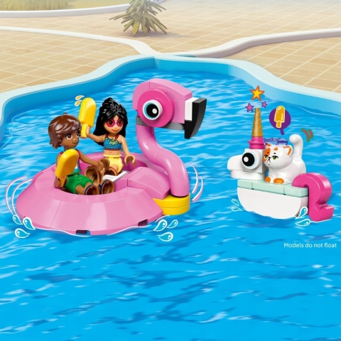Lego Friends 42658 Impreza Na Basenie Z Flamingiem, Konstrukcyjny Zestaw 5+