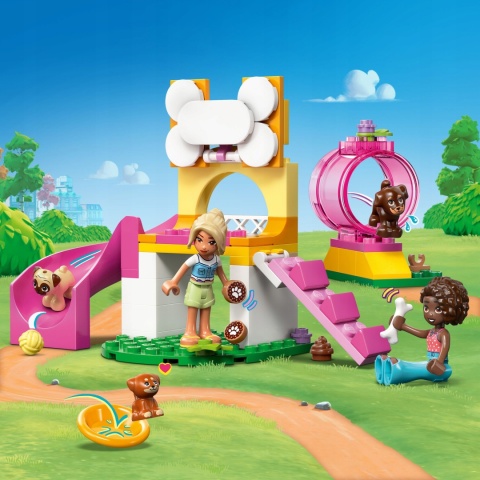 Lego Friends 42665 - Plac Zabaw Dla Psów, 2 Minilaleczki, 3 Psy, Akcesoria