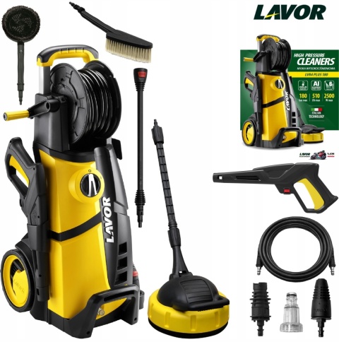 Myjka ciśnieniowa LAVOR LVR4, 180 BAR, 2500W, Turbo, akcesoria, nowa