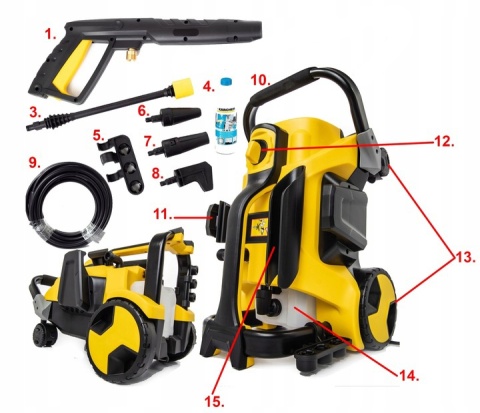 Myjka Ciśnieniowa Riwall Kox Rs250 L7 250Bar 2500W Z Akcesoriami Karcher
