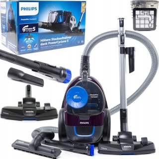 Odkurzacz bezworkowy Philips FC9333/09, PowerCyclone 5, 900W, fioletowy