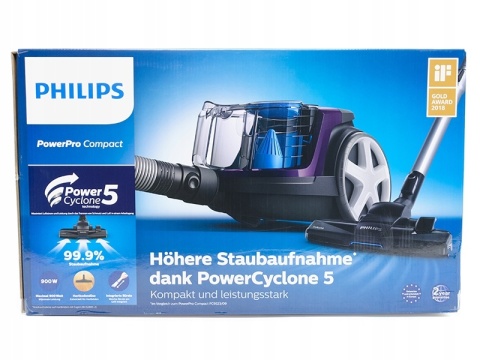Odkurzacz bezworkowy Philips PowerCyclone 900W HEPA 13 TriActive 76dB