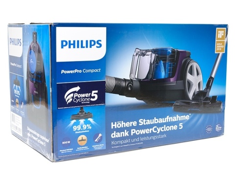Odkurzacz bezworkowy Philips PowerCyclone 900W HEPA 13 TriActive 76dB