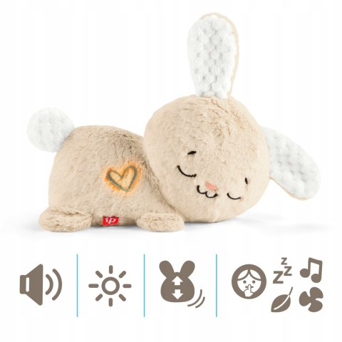 Fisher-Price Króliczek Uspaklający Ruch, Dźwięki 0+ Przytulanka Sensoryczna