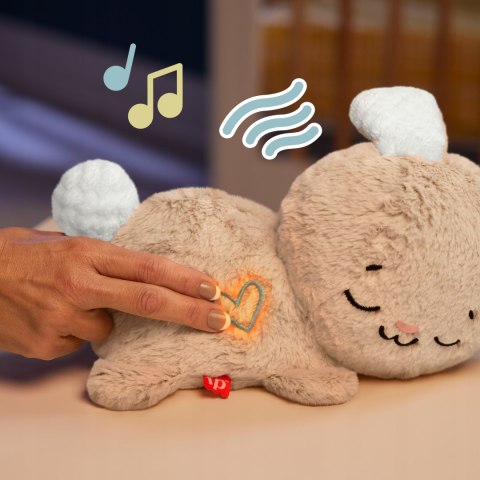 Fisher-Price Króliczek Uspaklający Ruch, Dźwięki 0+ Przytulanka Sensoryczna