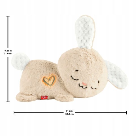 Fisher-Price Króliczek Uspaklający Ruch, Dźwięki 0+ Przytulanka Sensoryczna