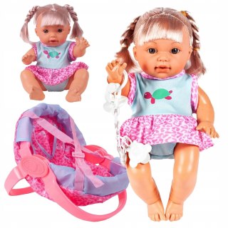 Interaktywna Lalka Bobas 30Cm: Gaworzy, Siku, Nosidełko, Butelka, Smoczek