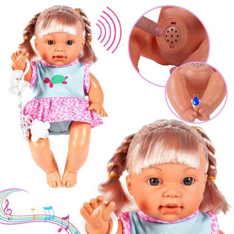Interaktywna Lalka Bobas 30Cm: Gaworzy, Siku, Nosidełko, Butelka, Smoczek