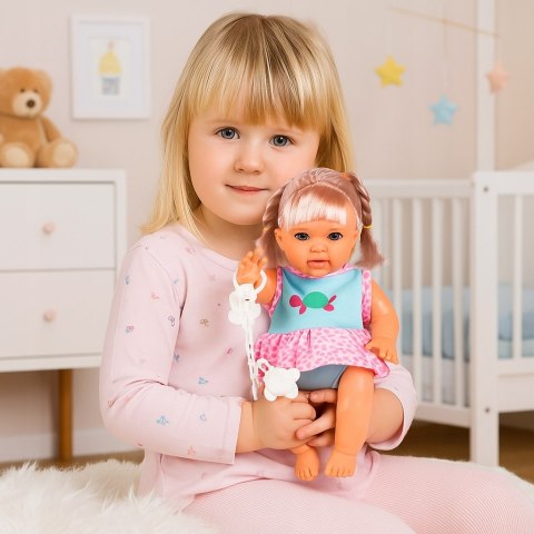 Interaktywna Lalka Bobas 30Cm: Gaworzy, Siku, Nosidełko, Butelka, Smoczek