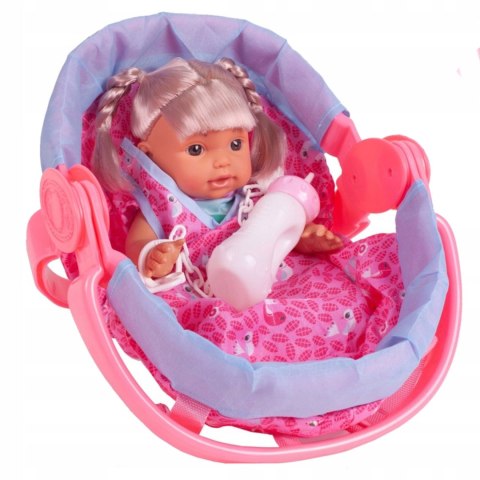 Interaktywna Lalka Bobas 30Cm: Gaworzy, Siku, Nosidełko, Butelka, Smoczek