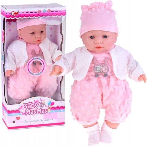 Interaktywna Miękka Lalka Bobas 40 Cm Gaworzy, Płacze, Śmieje Się 12M+