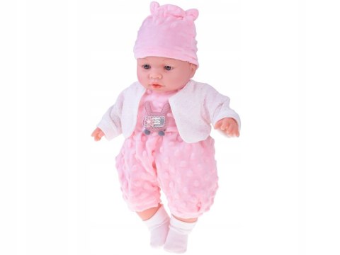 Interaktywna Miękka Lalka Bobas 40 Cm Gaworzy, Płacze, Śmieje Się 12M+