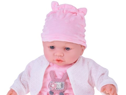 Interaktywna Miękka Lalka Bobas 40 Cm Gaworzy, Płacze, Śmieje Się 12M+