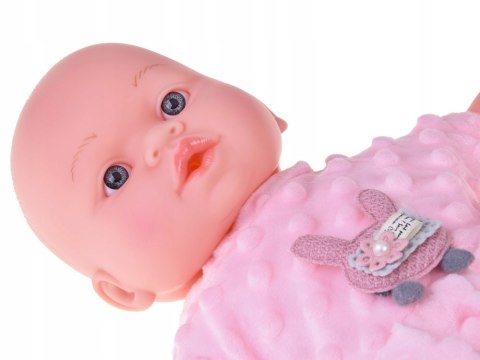 Interaktywna Miękka Lalka Bobas 40 Cm Gaworzy, Płacze, Śmieje Się 12M+