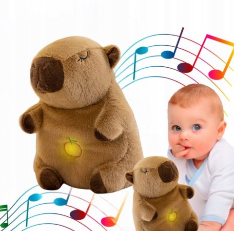 Kapibara Odychająca Szumiąca Przytulanka 30 Cm - Miś Uspokajacz Z Melodiami