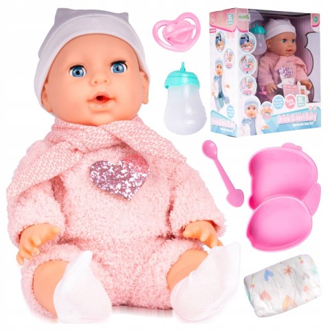 Lalka Bobas 30 Cm - Zdejmowane Ubranko, Ruchome Rączki, Kot I Akcesoria