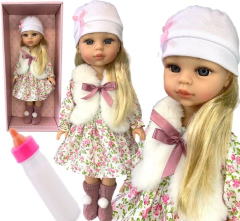 Lalka Bobas 38Cm Realistyczna Dziecięca, Mówi I Śpiewa, Z Magiczną Butelką